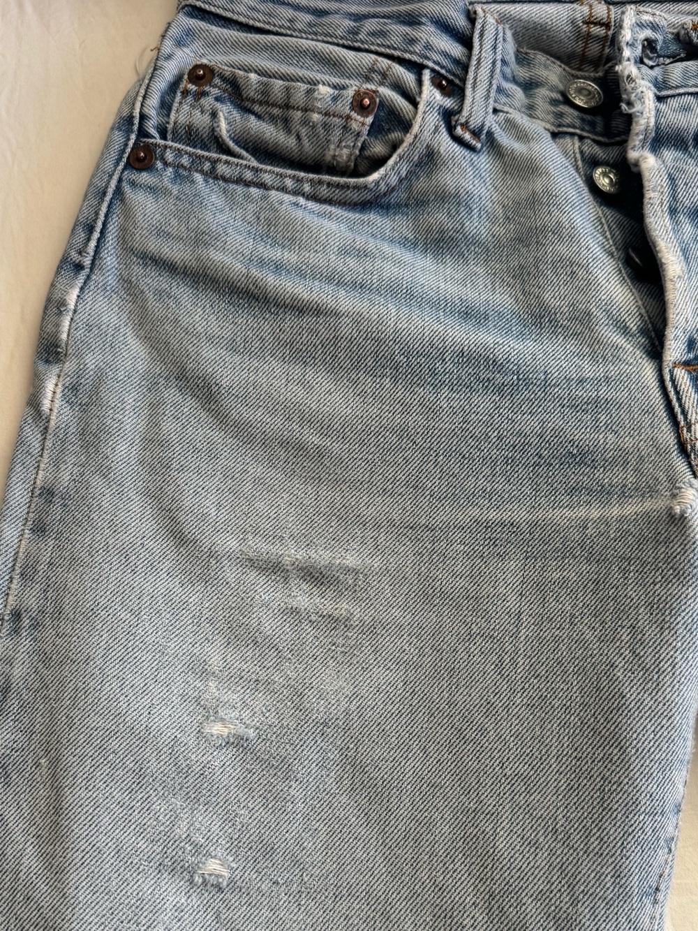 Red line Vintage Levi's Light Blue - Picture 10 of 12
